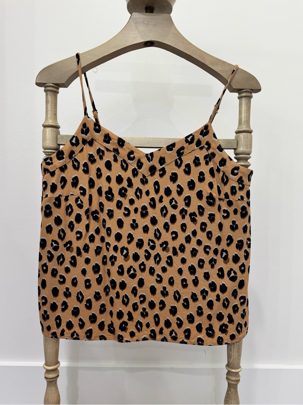 a new day Leopard Print Spaghetti Strap Camisole - Tan/Black